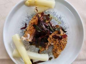 Plat d'aliments fermentés préparé lors de l'atelier cuisine de la formation Microbiote et cuisine d'INRAE Jouy-en-Josas - Antony